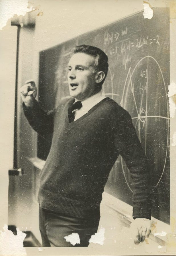 Bob Howe lecturing in the 1970s